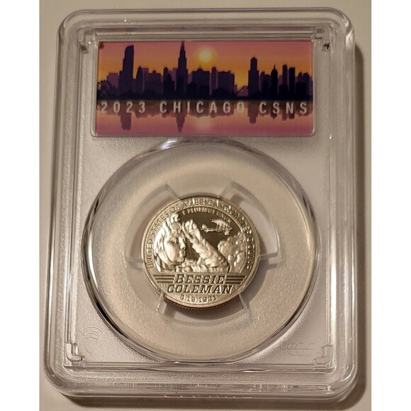 2023 S Clad Bessie Coleman Quarter Proof PR70 DCAM PCGS First Strike CSNS Label - Picture 1 of 2